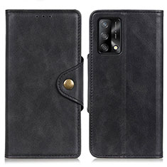 Custodia Portafoglio In Pelle Cover con Supporto N06P per Oppo A95 4G Nero