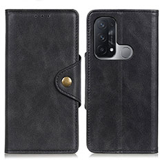 Custodia Portafoglio In Pelle Cover con Supporto N06P per Oppo Reno5 A Nero