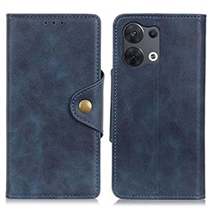 Custodia Portafoglio In Pelle Cover con Supporto N06P per Oppo Reno9 5G Blu