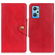 Custodia Portafoglio In Pelle Cover con Supporto N06P per Realme GT Neo 3T 5G Rosso