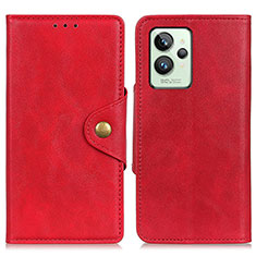 Custodia Portafoglio In Pelle Cover con Supporto N06P per Realme GT2 Pro 5G Rosso