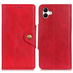 Custodia Portafoglio In Pelle Cover con Supporto N06P per Samsung Galaxy A04 4G Rosso