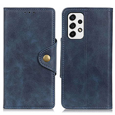 Custodia Portafoglio In Pelle Cover con Supporto N06P per Samsung Galaxy A53 5G Blu