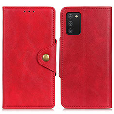 Custodia Portafoglio In Pelle Cover con Supporto N06P per Samsung Galaxy M02s Rosso