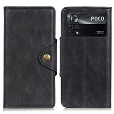 Custodia Portafoglio In Pelle Cover con Supporto N06P per Xiaomi Redmi Note 11E Pro 5G Nero