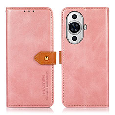 Custodia Portafoglio In Pelle Cover con Supporto N07P per Huawei Nova 11 Rosa