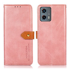 Custodia Portafoglio In Pelle Cover con Supporto N07P per Motorola Moto G 5G (2023) Rosa