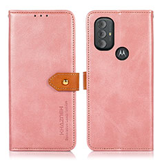 Custodia Portafoglio In Pelle Cover con Supporto N07P per Motorola Moto G Play (2023) Rosa