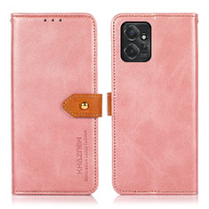 Custodia Portafoglio In Pelle Cover con Supporto N07P per Motorola Moto G Power 5G (2023) Rosa