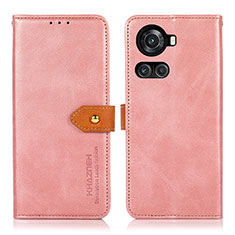 Custodia Portafoglio In Pelle Cover con Supporto N07P per OnePlus 10R 5G Rosa