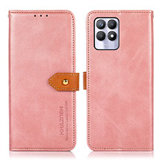 Custodia Portafoglio In Pelle Cover con Supporto N07P per Realme Narzo 50 4G Rosa