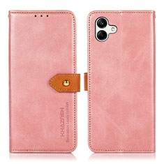 Custodia Portafoglio In Pelle Cover con Supporto N07P per Samsung Galaxy A04 4G Rosa