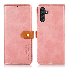 Custodia Portafoglio In Pelle Cover con Supporto N07P per Samsung Galaxy A13 5G Rosa