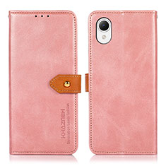 Custodia Portafoglio In Pelle Cover con Supporto N07P per Samsung Galaxy A23e 5G Rosa