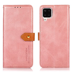 Custodia Portafoglio In Pelle Cover con Supporto N07P per Samsung Galaxy M12 Rosa
