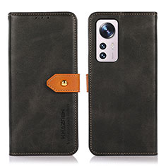 Custodia Portafoglio In Pelle Cover con Supporto N07P per Xiaomi Mi 12S 5G Nero