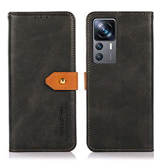 Custodia Portafoglio In Pelle Cover con Supporto N07P per Xiaomi Mi 12T Pro 5G Nero