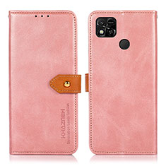 Custodia Portafoglio In Pelle Cover con Supporto N07P per Xiaomi POCO C31 Rosa