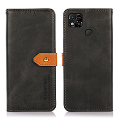 Custodia Portafoglio In Pelle Cover con Supporto N07P per Xiaomi Redmi 9C Nero