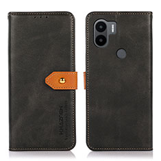 Custodia Portafoglio In Pelle Cover con Supporto N07P per Xiaomi Redmi A1 Plus Nero