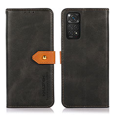 Custodia Portafoglio In Pelle Cover con Supporto N07P per Xiaomi Redmi Note 11 4G (2022) Nero