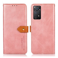 Custodia Portafoglio In Pelle Cover con Supporto N07P per Xiaomi Redmi Note 11 Pro 4G Rosa