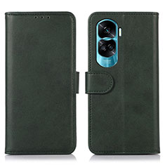 Custodia Portafoglio In Pelle Cover con Supporto N08P per Huawei Honor 90 Lite 5G Verde