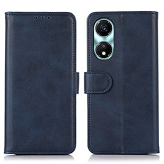 Custodia Portafoglio In Pelle Cover con Supporto N08P per Huawei Honor X5 Plus Blu