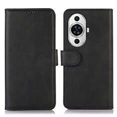 Custodia Portafoglio In Pelle Cover con Supporto N08P per Huawei Nova 11 Ultra Nero