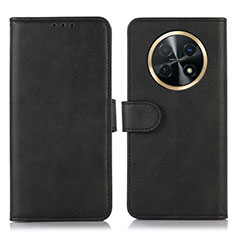 Custodia Portafoglio In Pelle Cover con Supporto N08P per Huawei Nova Y91 Nero