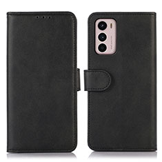 Custodia Portafoglio In Pelle Cover con Supporto N08P per Motorola Moto G42 Nero