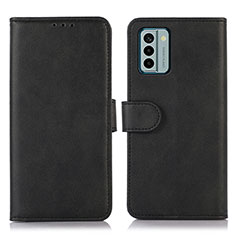 Custodia Portafoglio In Pelle Cover con Supporto N08P per Nokia G22 Nero