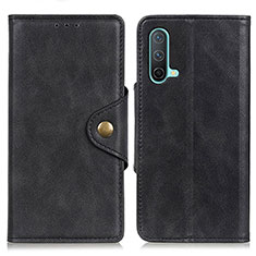 Custodia Portafoglio In Pelle Cover con Supporto N08P per OnePlus Nord CE 5G Nero