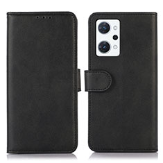 Custodia Portafoglio In Pelle Cover con Supporto N08P per Oppo Reno7 A Nero