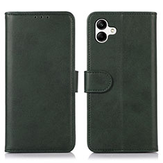 Custodia Portafoglio In Pelle Cover con Supporto N08P per Samsung Galaxy A04E Verde