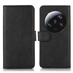 Custodia Portafoglio In Pelle Cover con Supporto N08P per Xiaomi Mi 13 Ultra 5G Nero