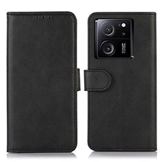 Custodia Portafoglio In Pelle Cover con Supporto N08P per Xiaomi Mi 13T Pro 5G Nero