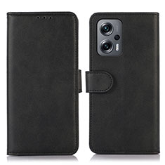 Custodia Portafoglio In Pelle Cover con Supporto N08P per Xiaomi Poco F5 5G Nero