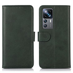 Custodia Portafoglio In Pelle Cover con Supporto N08P per Xiaomi Redmi K50 Ultra 5G Verde