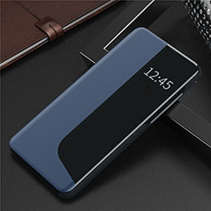 Custodia Portafoglio In Pelle Cover con Supporto N09 per Huawei P40 Pro Blu