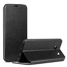 Custodia Portafoglio In Pelle Cover con Supporto P01 per Samsung Galaxy S8 Plus Nero