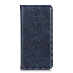 Custodia Portafoglio In Pelle Cover con Supporto per Alcatel 3 (2019) Blu