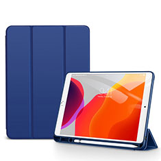Custodia Portafoglio In Pelle Cover con Supporto per Apple iPad 10.2 (2019) Blu