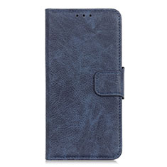 Custodia Portafoglio In Pelle Cover con Supporto per HTC U19E Blu