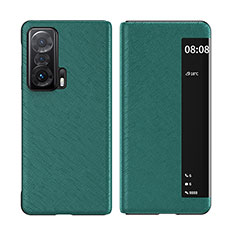 Custodia Portafoglio In Pelle Cover con Supporto per Huawei Honor Magic V 5G Verde