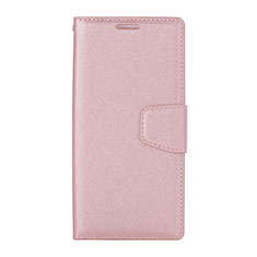 Custodia Portafoglio In Pelle Cover con Supporto per Huawei Nova 3e Oro Rosa