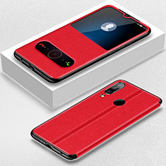 Custodia Portafoglio In Pelle Cover con Supporto per Huawei Nova 4e Rosso