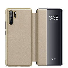 Custodia Portafoglio In Pelle Cover con Supporto per Huawei P30 Pro New Edition Oro