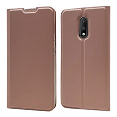 Custodia Portafoglio In Pelle Cover con Supporto per OnePlus 7 Oro Rosa