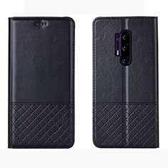 Custodia Portafoglio In Pelle Cover con Supporto per OnePlus 8 Pro Nero